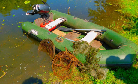 Браконьєрство процвітає: за півроку на водоймах області вилучили 46 км сіток та понад 100 тонн риби