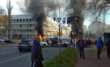 Масований ракетний удар по містах України
