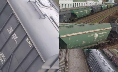 Окупанти вивозять зерно з Бердянська залізницею