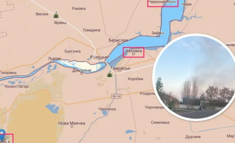 Прильоти у Раденськ і Каховку