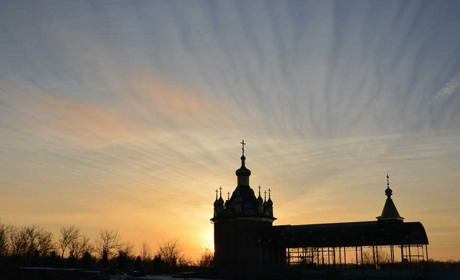 У Георгіївці спалахнув храм