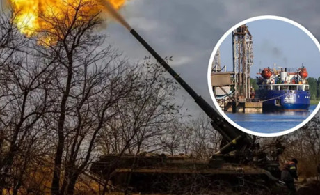 Приліт по казармі РФ у Дніпрянах