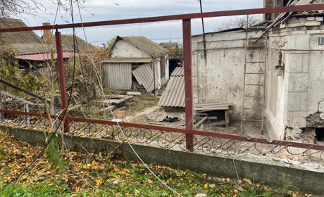 Нікополь та Марганецька громада потерпали від артилерійських обстрілів в ніч на 16 листопада