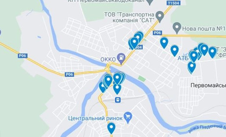 Карта бізнесів Первомайська, які працюють за відсутності електрики. І блекаут не завадить