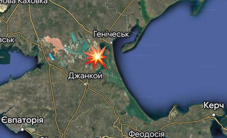 Поблизу Генічеська “загадково” згоріла колона російської техніки