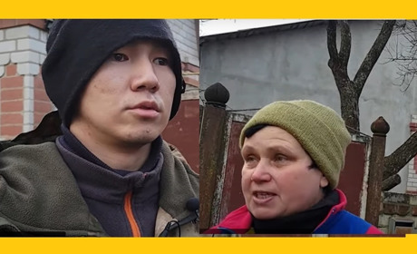 Полоненого бурята привезли на Чернігівщину і привели до людей, яких грабував (Відео)