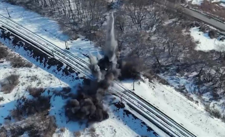 На окупованій Луганщині партизани підірвали залізницю. Як її використовували російські загарбники