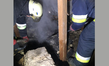 Знову пожежа на Кагарличчині: цьго разу рятувальники працювали у Землянці