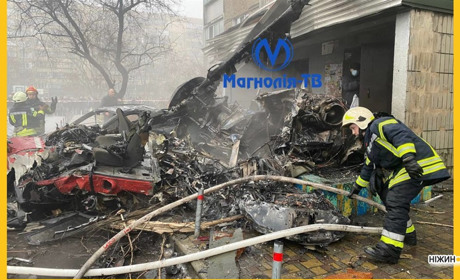 У Броварах на Київщині поблизу дитячого садка впав гвинтокрил