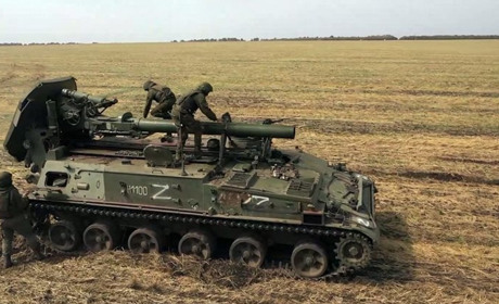 У ЗСУ зафільмували як палає російський самохідний міномет "Тюльпан" під Вугледаром