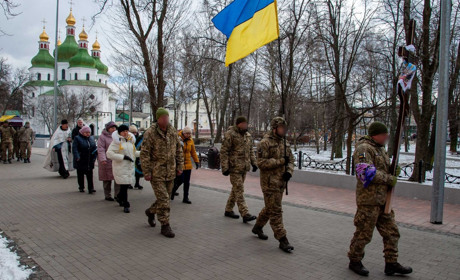 Ніжинська громада попрощалася із загиблим воїном-захисником Олексієм Удовиком