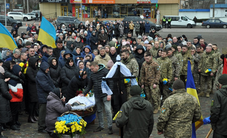 Сарненська громада попрощалась із Сергієм Наконечним — штаб-сержантом ЗСУ