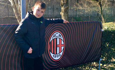 10-річний старокостянтинівець зіграв у матчі проти «Мілана» і забив гол