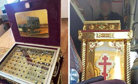 Через пункт пропуску на Одещині чоловік намагався вивезти мощі 80 святих та ікону. Фото, відео