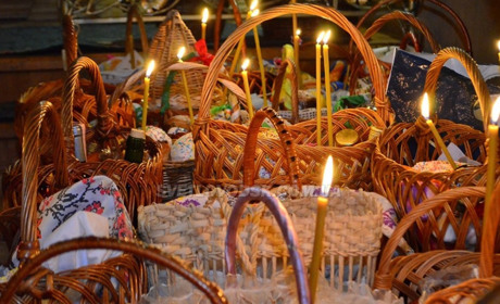 Графік святкових Богослужінь та освячення кошиків: Храм Михайлового Чуда