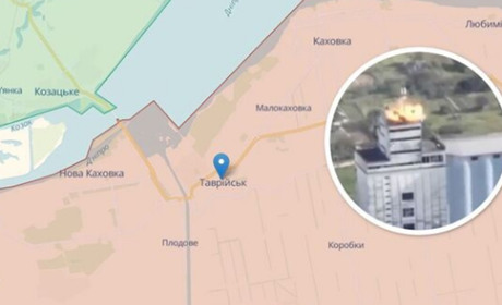 ЗСУ знищили російську РЕБ на даху елеватора у Таврійську