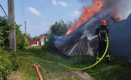 Пожежа в Кагарлику: горіла господарча споруда