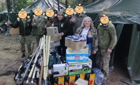Ольга Отрохова та Вікторія Катриченко відвідали 31-у бригаду та передали військовим “великий вантаж”