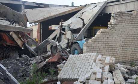 Після деокупації Благодатного росіяни вирішили знищити його артилерією. Фото