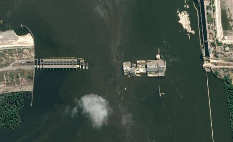 З'явилися нові фото Каховської ГЕС