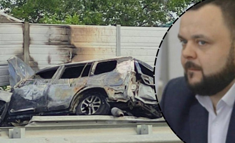 У Криму вибухнуло авто помічника "віце-прем'єра" окупованої Запорізької області (фото)