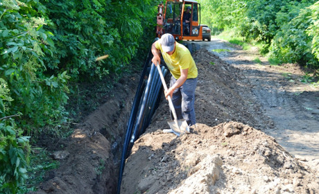 В селі Голубівка Барської громади будують водогін