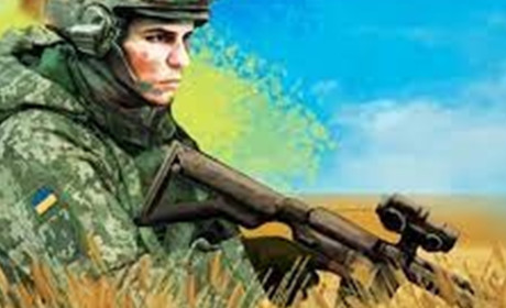 Андрій Синюк у своїх художніх роботах підкреслює героїзм українських солдатів на фронті