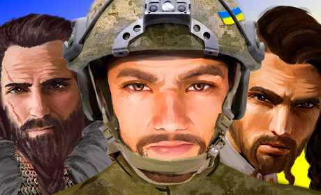 Андрій Синюк через свої картини підкреслює мужність українського народу