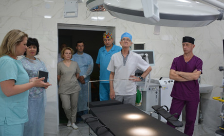 У Кагарлицькій БПЛ продемонстрували хірургічне й пологове відділення після ремонту й нове обладнання