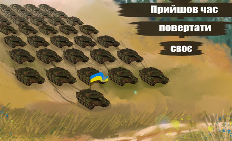 Андрій Синюк презентував нові картини з циклу патріотичних робіт