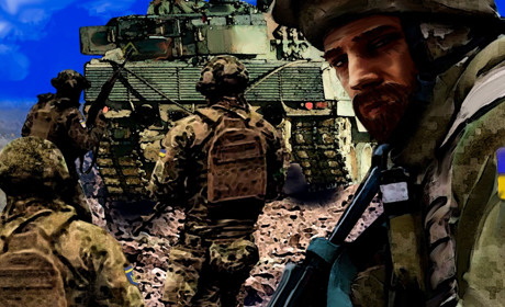 Андрій Синюк зображує героїчну службу українських військових