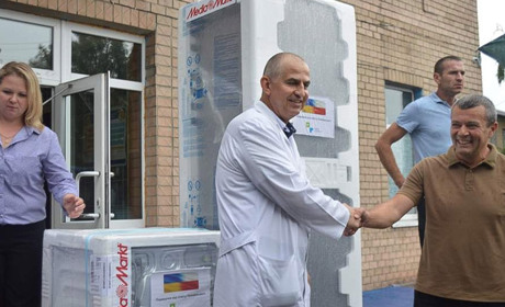 Кагарлицька лікарня отримала гуманітарний вантаж від Обухівської РВА та Познаньського повіту