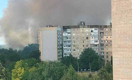 Поблизу Жовтих Вод здійнялася масштабна пожежа