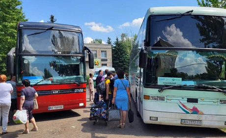 26 серпня відбудеться безкоштовна евакуація жителів Торецької громади до Дніпра і Житомирщини