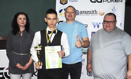 Десятикласник з Чорткова Мар’ян Чайка став чемпіоном України з більярдного спорту