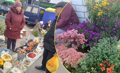 На недільному базарі в Переяславі лідерами продажу були солодкий перець та хризантеми