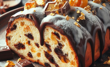 Готуємо сьогодні: штоллен сирно - шоколадно - ванільний