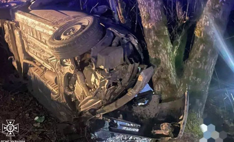 Поблизу П'ятихаток водій врізався у дерево: є загиблі