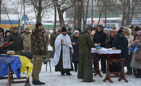 В останню путь провели солдата Володимира Бурду (ВІДЕО)