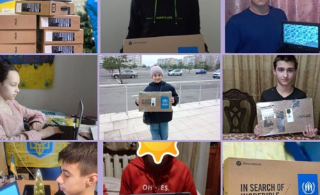 16 нових гаджетів отримали учні Голої Пристані, які навчаються дистанційно
