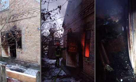 По вулиці Надзаводській у Кагарлику сталася пожежа