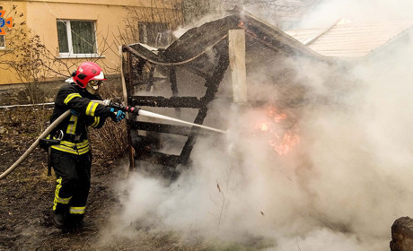 Пожежа у Кагарлику: горіло на «масиві»