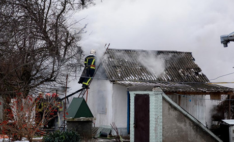 Знову пожежа в Кагарлику: горіло в середмісті