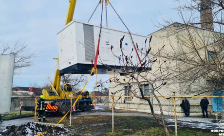 Для сталої роботи однієї з котелень Покровська польські партнери надали потужний генератор