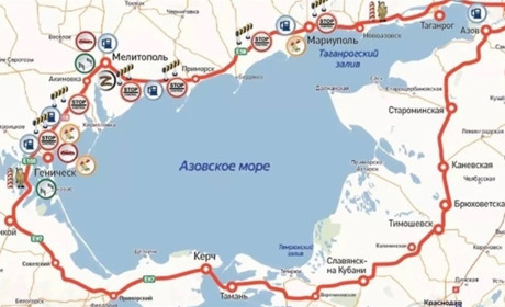 Окупанти повідомляють про намір побудувати дорогу навколо Азовського моря