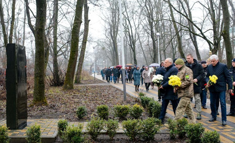 Мітинг-реквієм у Кагарлику: вшанували учасників бойових дій на території інших держав
