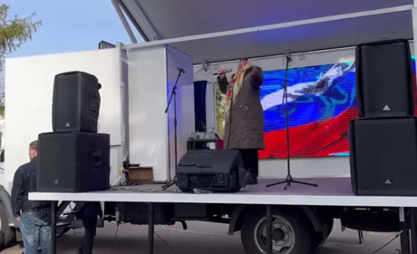 На окупованій Херсонщині тривають "вибори" президента РФ: голосуючих заманюють безкоштовною їжею