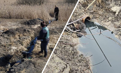 Екологічна інспекція виявила забруднення каналізаційних стоків по вул. Б.Хмельницького у Тростянці