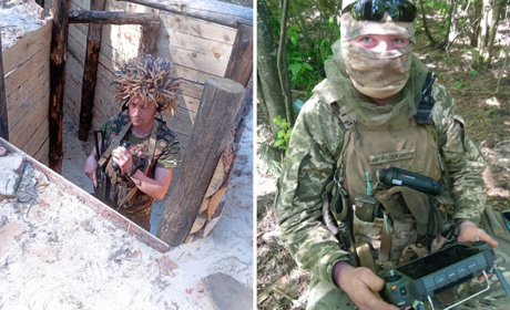 Воїни-лісівники, які боронять прикордоння Сумщини, отримали тепловізійні монокуляри від колег
