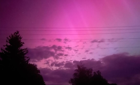 На Полтавщині спостерігали Північне сяйво